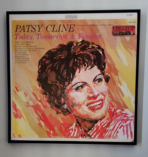 Patsy Cline 1964 Framed Album Cover Art.