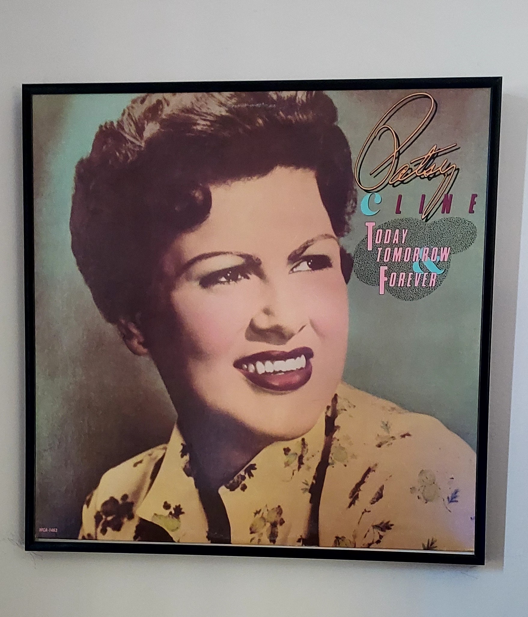 Patsy Cline Framed Album Cover Art.